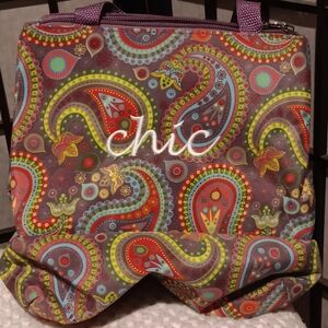 Chic Multicolor Paisley Tote Bag